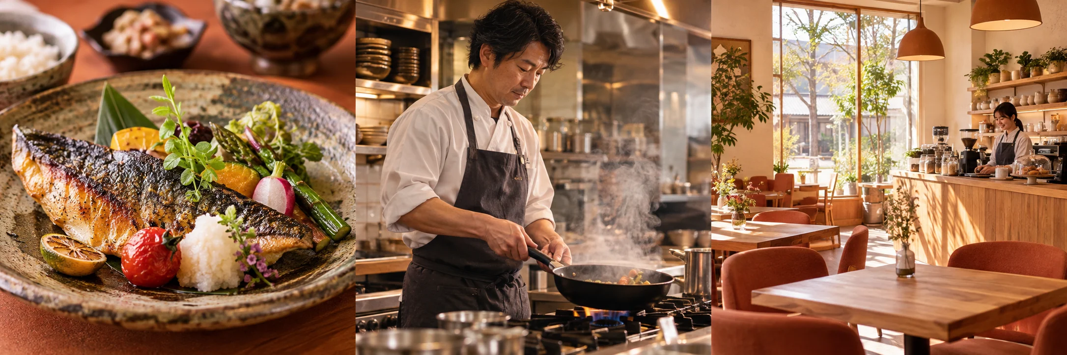 飲食店・カフェ向け映像表現のAI生成イメージ