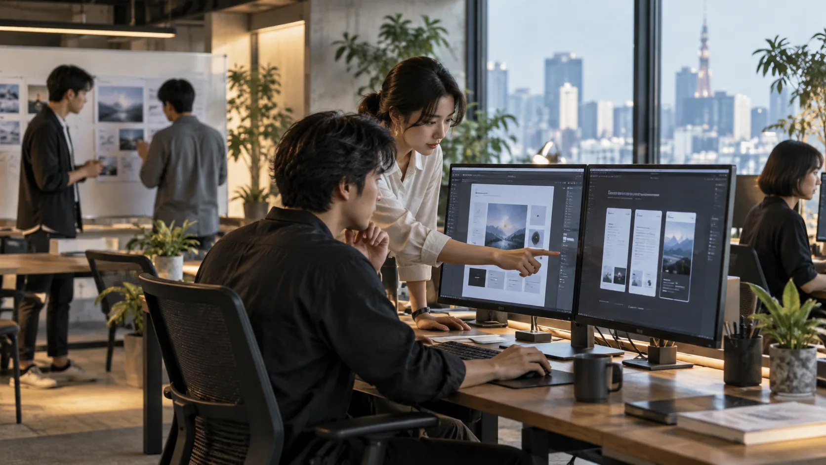 IT・Webの現場・サービスを表現したAI生成イメージ